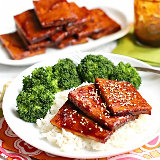 Baked Teriyaki Tofu (Oil-Free)