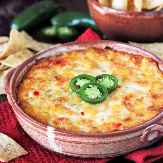 Cheesy Hot Corn Dip