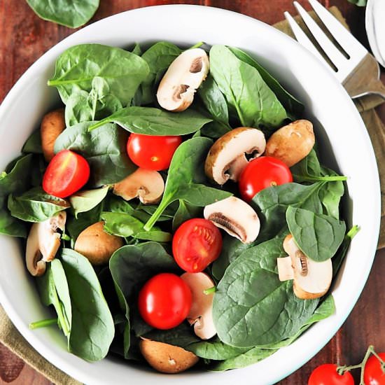 Wilted Spinach Salad