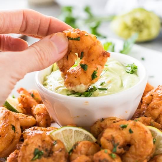 Blackened Shrimp w/ Avocado Ranch