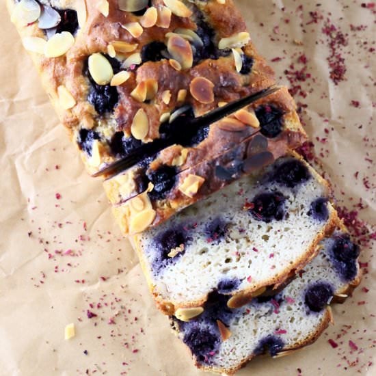 GF Vegan Blueberry Banana Bread