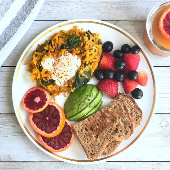 Super Easy Sweet Potato Hash
