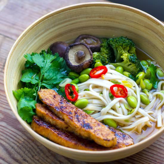 Vegan Instant Pot Udon Soup
