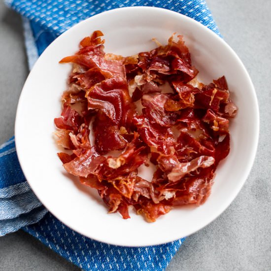 How to make prosciutto crisps