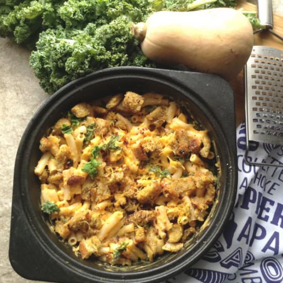 Spicy Butternut Mac and Cheese