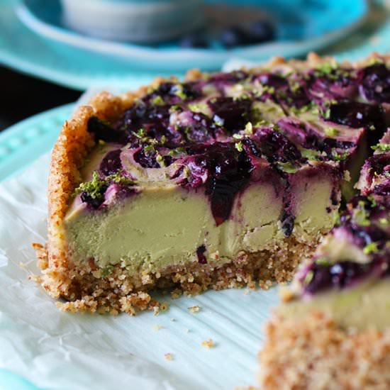 Low Carb Blueberry Lime Pie