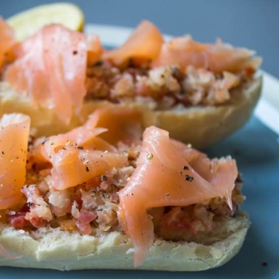 Beetroot, Horseradish & Salmon