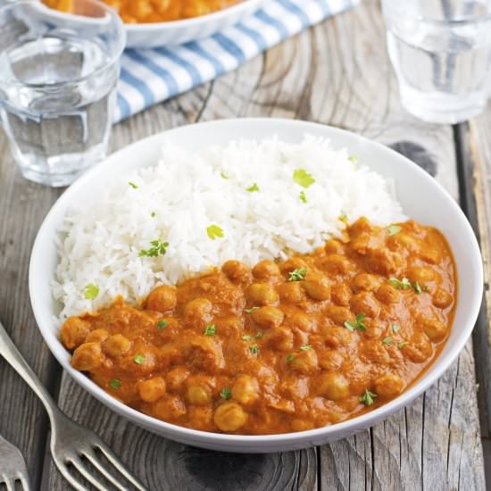 Easy Indian Butter Chickpeas