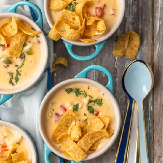 Mexican Cheesy Chicken Chowder