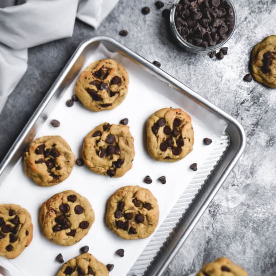 Almond Flour Chocolate Chip Cookies