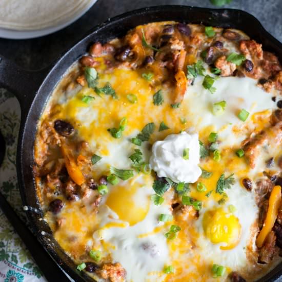 Ground Turkey Chili Shakshuka