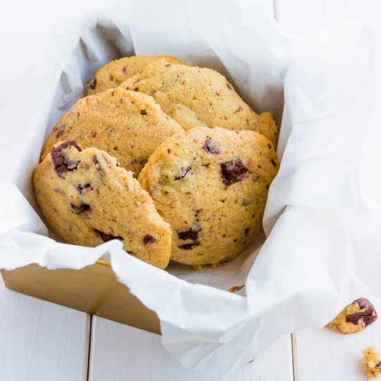 Pecan Butter Chocolate Chip Cookies