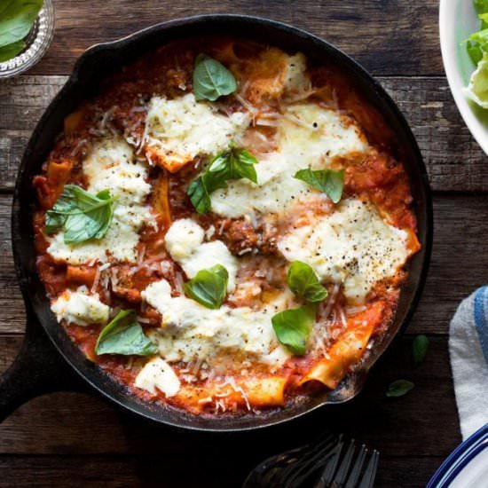 Stove Top Skillet Lasagna