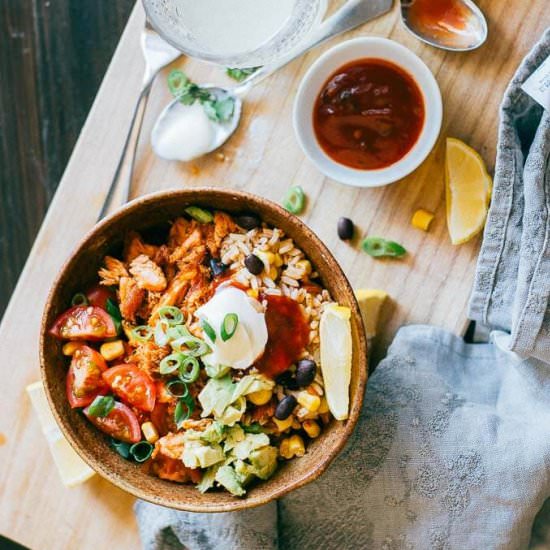 Salmon Burrito Bowl