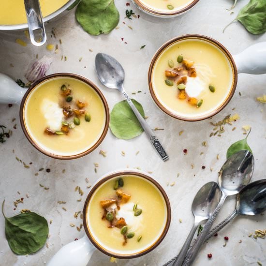 Aged Cheddar Potato Soup