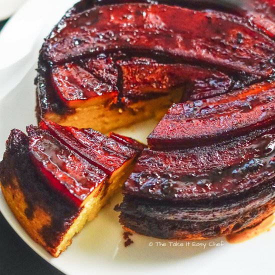 Upside Down Banana Cake