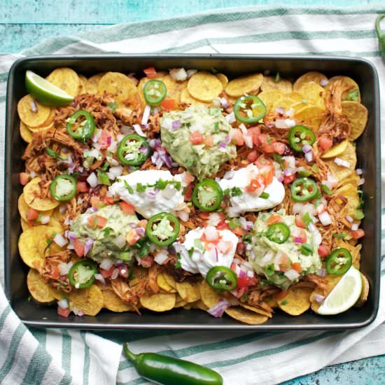Chipotle Chicken Sheet Pan Nachos