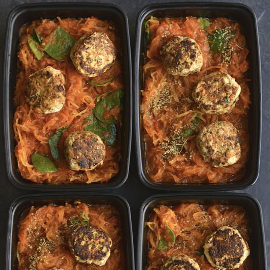 Spaghetti Squash & Meatballs