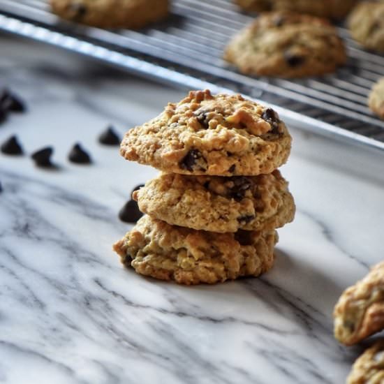 Chewy Oatmeal Chocolate Chip Cookie