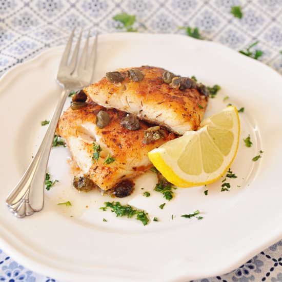 Pan-Seared Cod with Paprika