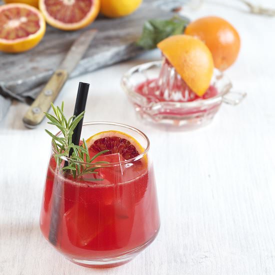 Blood orange gin cocktail