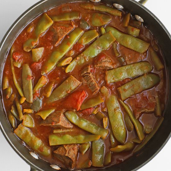 Green Bean Stew with Rice