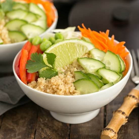 Thai Vegetable Quinoa Bowl