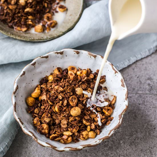 Chocolate Hazelnut Granola