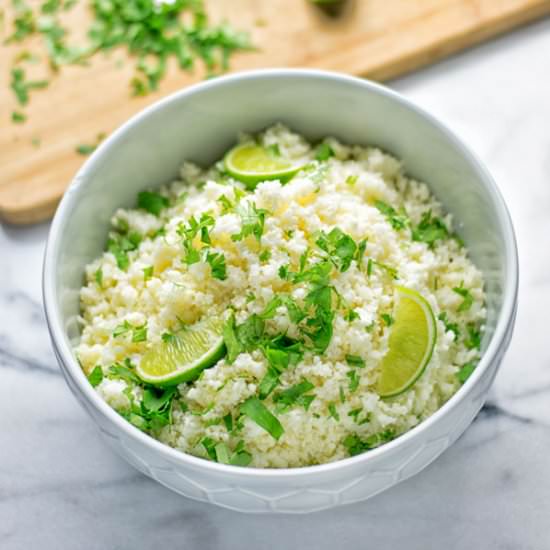 Cilantro Lime Cauliflower Rice