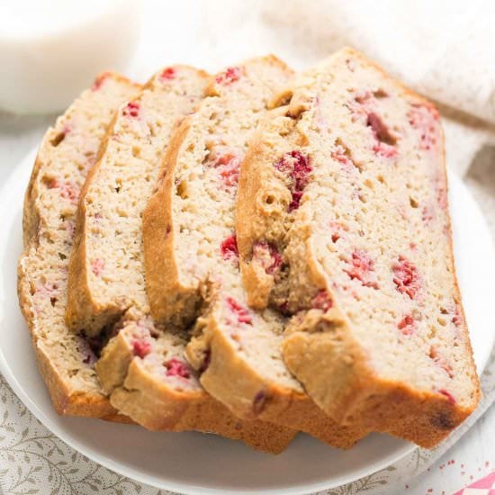 Raspberry Almond Pound Cake
