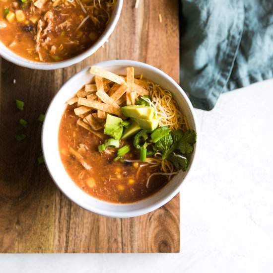 Easy Chicken Tortilla Soup