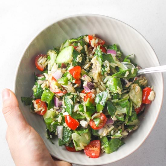 Mediterranean Brown Rice Salad