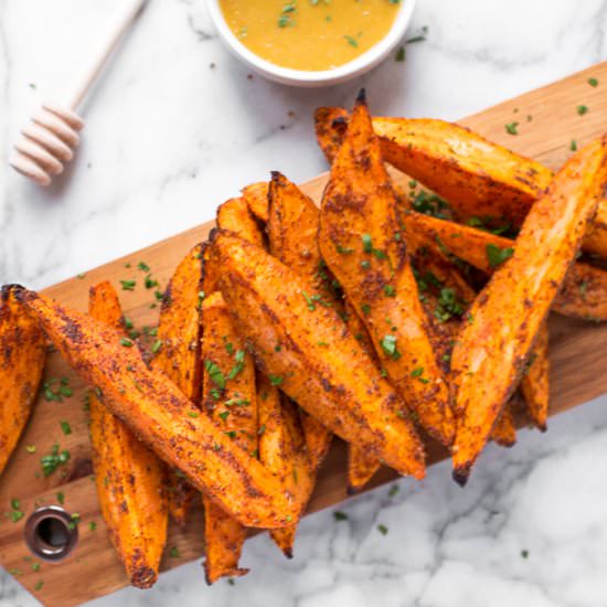 Baked Sweet Potato Wedges