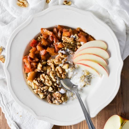 Apple Cinnamon Steel Cut Oats