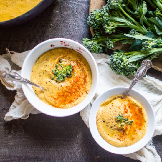 “Cheesy” Broccoli Soup