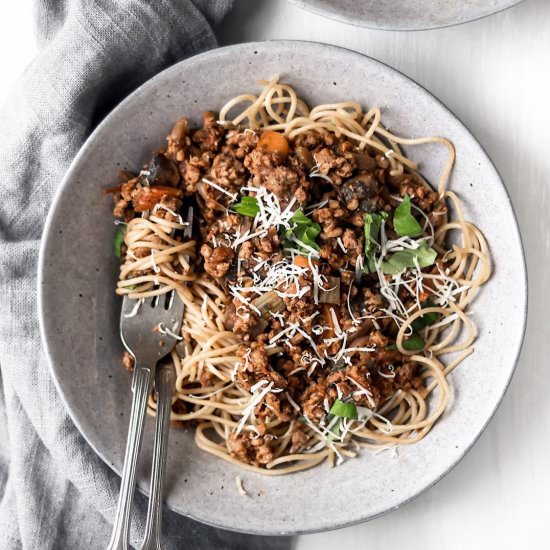 Vegan Spaghetti Bolognese