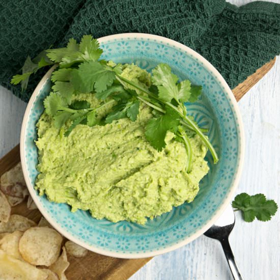 Avocado and edamame dip