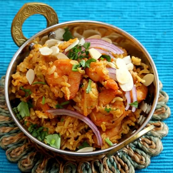 Brown Rice Shrimp Biryani