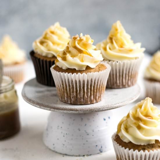 Vegan Salted Caramel Cupcakes