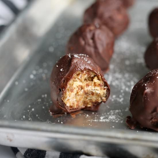 Salted Chocolate PB Bites