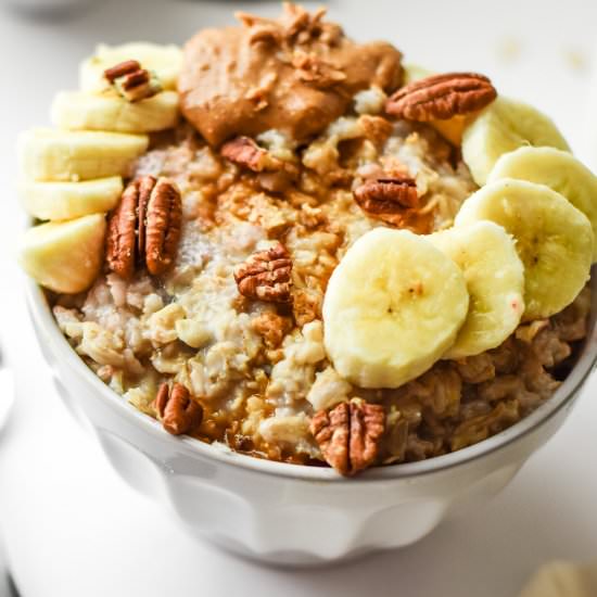 Peanut Butter Banana Oatmeal