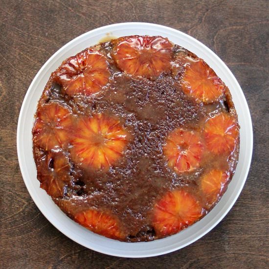 Blood Orange Caramel Cake