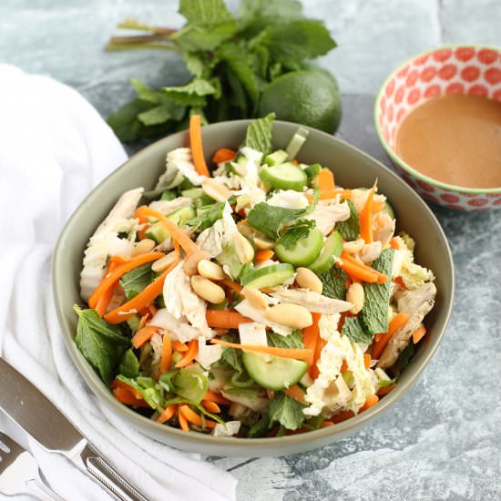 Skinny Thai Chicken Salad
