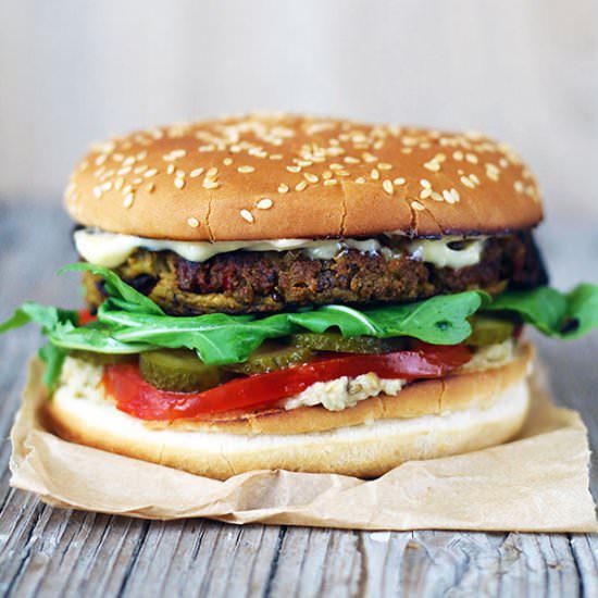 Vegan Eggplant Burger