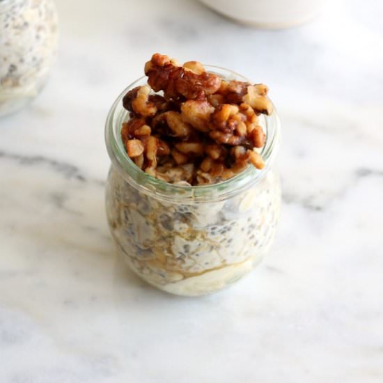 Maple Walnut Overnight Oats