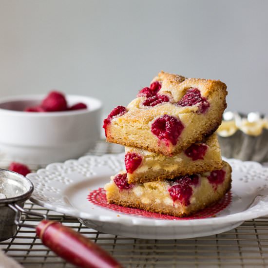 White Chocolate Raspberry Bars