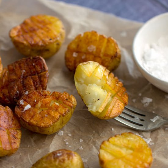 Mini Inside-Out Hasselback Potatoes