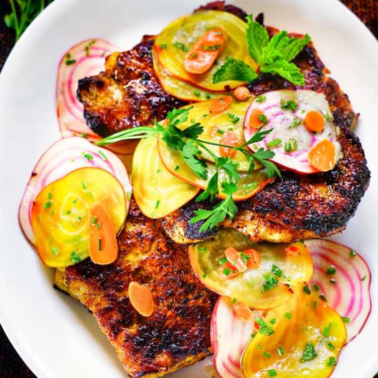 Honey Turmeric Pork Cutlet