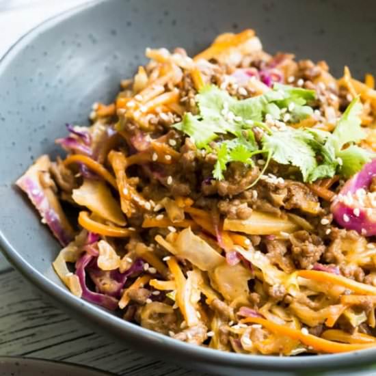 Creamy Keto Sesame Slaw