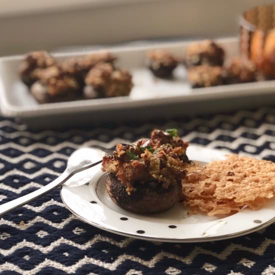Easy Sausage Stuffed Mushrooms